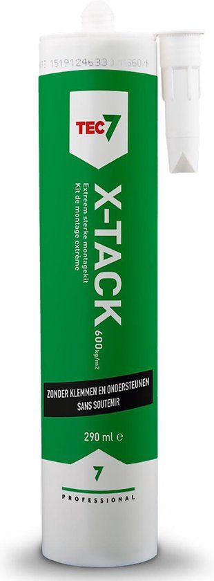 Tec7 X-Tack Montagekit - Wit - Patroon - 290ml