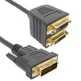 BeMatik - 1 DVI naar 2 DVI passieve duplicator kabel