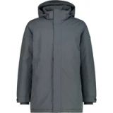 CMP Gevoerde Parka met Vaste Capuchon voor Mannen - Grijs - Polyester - Herfst/Winter 2025 - Maat 54