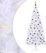 vidaXL Sapin de Noël artificiel avec 300 LED, Blanc, 240 cm, PVC et Acier