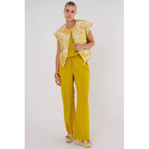 Maicazz & Zizo oker modal loose fit casual broek
