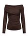 OBJECT Chemise brun foncé