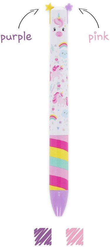 LEGAMI TWO-COLOUR BALLPOINT PEN - CLICK&CLACK - UNICORN