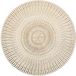Zeller Placemats - rond - goudkleurig - met geponste gaatjes - Dia 41 cm