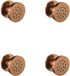 Fortifura Calvi zijdouche - 5cm - rond - 4 stuks - PVD - geborsteld koper