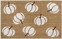 Hanse Home Halloween Kokosnoot Deurmat voor Binnen - Witte Pompoen Kokosnoot Mat, Antislip, 45x75cm