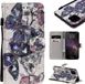Merkloos Apple iPhone 11 Pro Max 3D Geschilderd Patroon Horizontale Leren Flip Case, met Portemonnee & Houder & Kaartsleuven & Lanyard (Zwarte Vlinder)