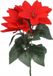 Home & Styling Kunstbloemtak Ster van Bethlehem, Rood, 25 cm