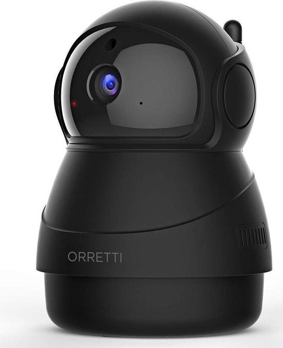 Orretti Â® 1080P FHD WiFi IP Beveiligingscamera met Bewegingsdetectie Nachtzicht Microfoon met Terugspreekfunctie met iOS/Android app - Zwart