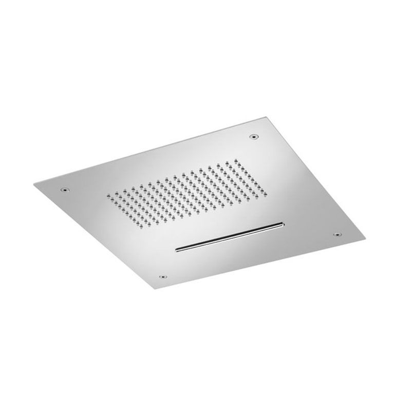 hotbath Archie Inbouw Plafond Hoofddouche Vierkant Waterval Geborsteld RVS 380 - 8719874204811