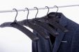 Unyqoos Hangers matelassées en satin - Extra longues - Lot de 5 - Antidérapantes - Noir