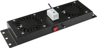 Lanview 2 fans, analoge thermostaat gereguleerde ventilator module met ingebouwde UK stekker