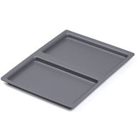 SOTECH deksel voor 13,5L eins2vier afvalsorteerder aluminium grijs