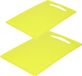 PLASTICFORTE Snijplanken set van 2 stuks - Groen - Kunststof - 27 x 16 cm en 36 x 24 cm