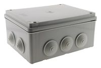 Zenitech Waterdichte Rechthoekige Doos IP54-220 x 170 x 105 mm - Wit - Brandwerendheid 750°C - Kwartsnelkoppeling - Kabelinvoer Zonder Knippen - Voor Elektrische en Doe-Het-Zelf Projecten