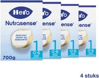 Hero Nutrasense Zuigelingenmelk 1 (0-6 mnd) 4x 700 gr