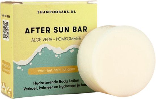 After Sun Bar Aloë Vera - Komkommer - 45g - Parfumvrij - Speciaal voor kinderen