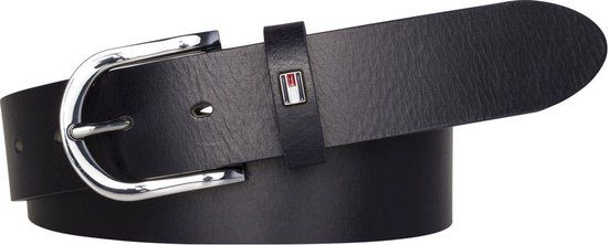Tommy Hilfiger New Danny Belt Vrouwen Leer Zwart 90 cm