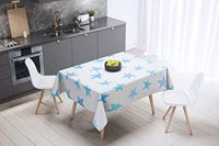 Bonamaison Tafelkleed, Anti-Mold, Sneldrogend, Waterdicht, 100% Polyester Tafellaken, Willekeurig patroon, 140 x 140 Cm - Ontworpen en Vervaardigd in Turkije