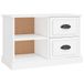 VidaXL meuble TV 73x35,5x47,5 cm bois traité blanc