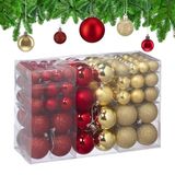 Relaxdays Kerstballen Set van 100