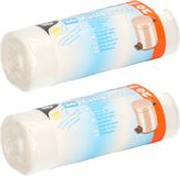 Papstar 40x stuks afvalzakken/vuilniszakken - 20 liter - transparant