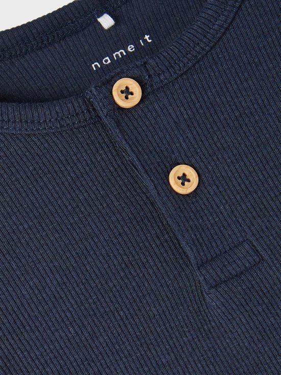 NAME IT NMMKAB LS TOP NOOS Jongens T-shirt - Maat 98 - Dark Sapphire