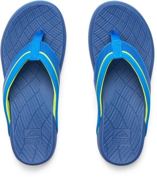 Reef Kids Windswell Teenslipper Blauw Synthetisch Rubber Maat 34