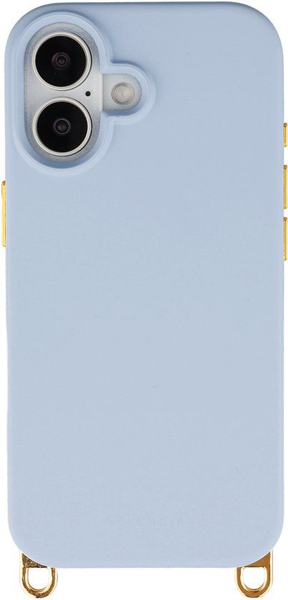 Selencia Rivièra MagSafe Backcover met afneembare haakjes voor de Apple iPhone 17 - Powder Blue