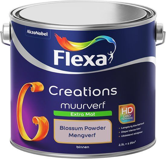 FLEXA Creations Muurverf Extra Mat Blossum Powder 2,5 Liter