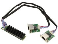 KALEA-INFORMATIQUE M2 PCIe M Key 2.5 Dual Gigabit RJ45 LAN ETHERNET 10 100 1000 1G 2.5G netwerkkaart met Intel I226 chipset