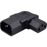 TRU COMPONENTS Adaptateur [Connecteur d'appareil, mâle C14 - Connecteur d'appareil, femelle C13 10A] Nombre total de pôles : 3 Noir 1 pièce(s)