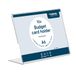 EUROPEL Kaarthouder budget A6 liggend formaat, 10 stuks, transparante acryl tafelstandaard