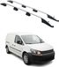 Omac Barres de toit longitudinales pour VW Caddy 2010-2015 L2 Long aluminium gris