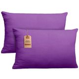 NatureMark Jersey kussenhoezen, 40 x 60 cm, lichtpaars, set van 2