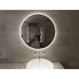 Xellanz Miroir Rond Giro avec LED - Dimmable et Chauffage Miroir - 100cm