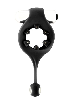 Mjuze - Infinity - Black -Vibrating CRing with Dangling Ball