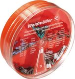 Weidmüller 9025410000 Assortiment adereindhulzen 0.14 mm², 0.25 mm², 0.34 mm², 0.5 mm², 0.75 mm² Deels geïsoleerd Grijs, Lichtblauw, Turquoise, Oranje, Wit
