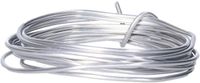 Merkloos Hobby draad - hobby en knutsel draad - 2 mm x 200 cm - Bloemendraad/aluminiumdraad - zilver