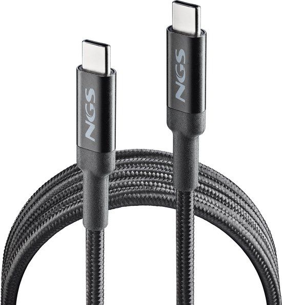 NGS KNOT 65W-2 USB-kabel USB 2.0 2 m USB C Zwart