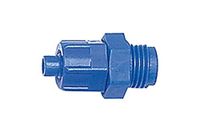 Rechte RIEGLER Rechte schroefverbinding, G 3/8 a., voor slang 12/9 mm, SW 19, werkdruk 0-10 bar, temp. -10 °C tot 60 °C, POM