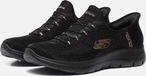 Skechers SUMMITS-CLASSY NIGHT Dames Instappers - Zwart / Rose Gold
