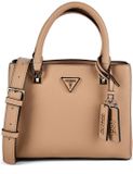 GUESS Noelle II Multi Compartment Satchel Handtas Beige Taupe