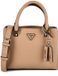 GUESS Noelle II Multi Compartment Satchel Handtas Beige Taupe
