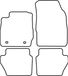 AutoStyle Tapis de sol Ford Fiesta 2008-2011