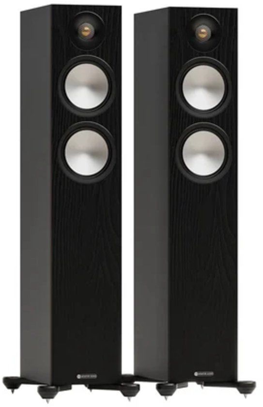 Monitor Audio Bronze 300 7G Passieve Vloerstaande Speaker - Zwart (Per paar
