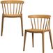 WOOOD Bliss Tuinstoelen - Plant Fiber - Caramel Melange - Set van 2