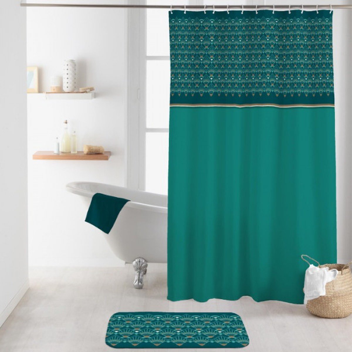 Livettti.NL Livetti Douchegordijn met ringen Shower Curtain 180x200cm Imperia