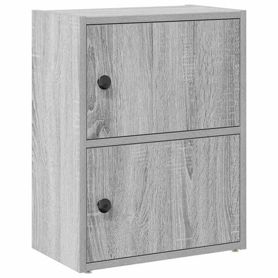vidaXL Boekenkast 40x24x52 cm bewerkt hout grijs sonoma eikenkleurig