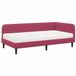 vidaXL Hoek Bed Frame Wijnrood Fluweel 100 x 200 cm